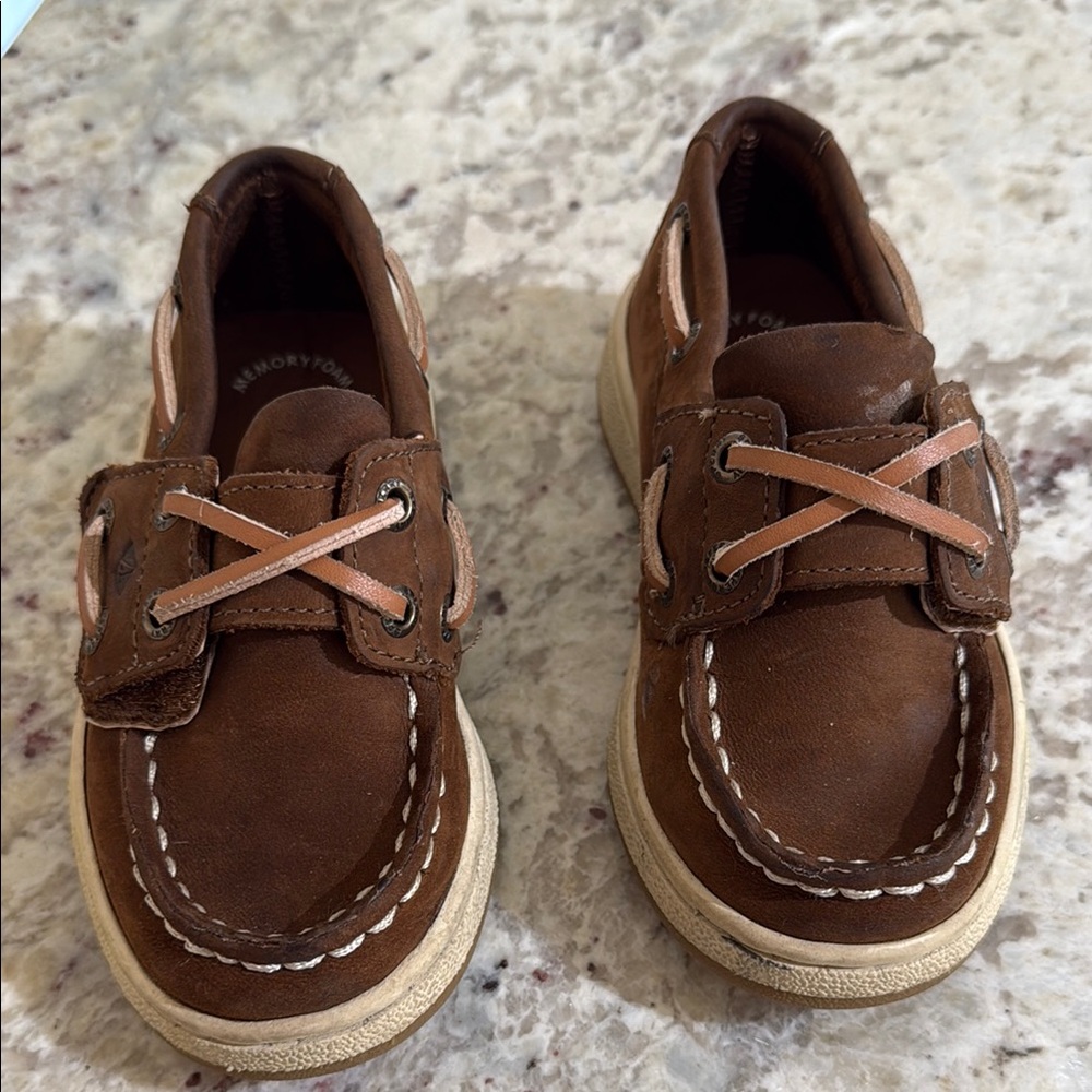 Kids Brown Boat Shoes